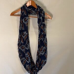 UTSA Roadrunner University of Texas San Antonio Blue Patterned Infinity Scarf